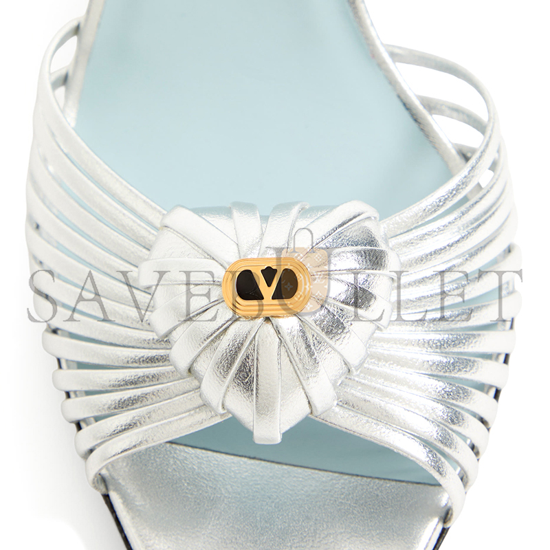 Va1e*ntin0 COEUR ROYAL METALLIC SANDAL 85MM 7W2S0LU8RUR